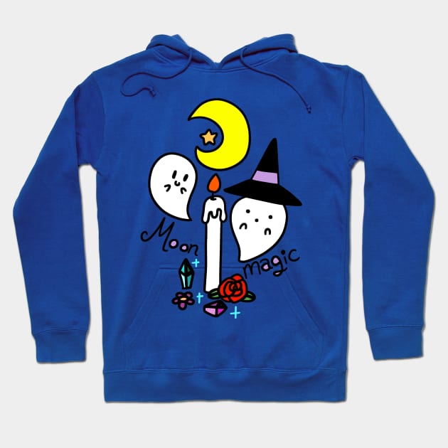 Moon Magic Ghosts Hoodie by saradaboru